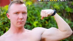 Justin Fletcher Moans Loud While Jugging His Thick Hardcock — GayXXX