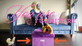 Beta Slave reduced to furniture Gooning Humiliation footstool