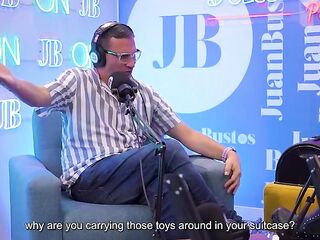 KataSanchez, the hottest mother I'd like to fuck, can't contain her wish to cum on a vibrating machine - JuanBustos Podcast