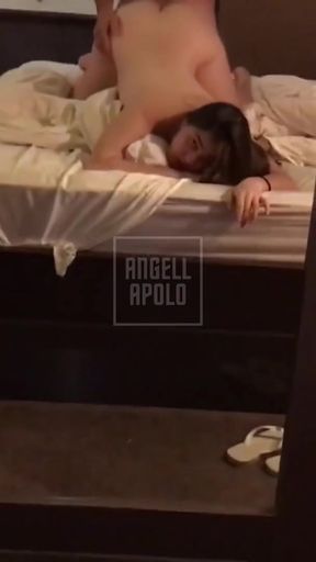 Stunning moment from &quot;Girlfriend with big ass sits and gives blowjob in front of the mirror until her boyfriend cums a lot&quot;