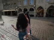 HITZEFREI Random thick black babe fucks a stranger