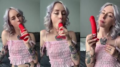 Tattooed Shaved Brunette Stepsis Riding Dildo Solo Amateur OnlyFans Cum Inside