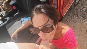 Big Titted Babe Gets Fucked in My Convertible