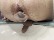 Huge plug out of my ass