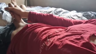 Argentinian man jerk off herself and cum a lot