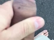 Roadside wank no cum.