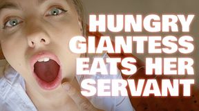 Hungry Giantess Eats Her Servant! MOV