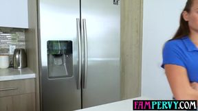 Curious Stepsister Delivers an Unforgettable Morning Surprise!