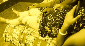 Cute Milf Desi Bhabi Seduced By Big Dick Devar in her bed room.