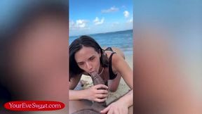 Eve Sweet's Wild Beach Adventure with Troy Francisco: A Steamy Encounter Under the Sun!