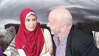Watching my cheating hijab wife sex video