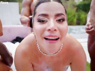 Sara Retali and Yasmina Khan Share 10 Huge Dicks in Double Penetration for the first Time