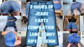 2 HOURS JEANS FART COMPILATION : Long Stinky Rips In Denim