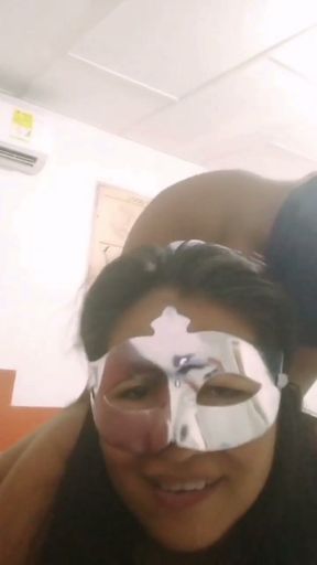 Big ass Indian swallows her stepbrother's big cock after he comes home from college   Clip 1