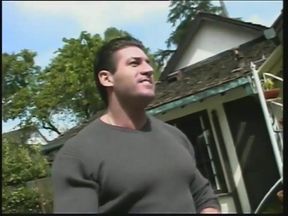Fucking in the garden with tattooed guy