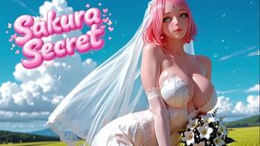 sakura cheat with naruto right before her wedding with sasuke. ai generated 3d anime hentai
