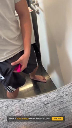Bwc Can't Hold It - Vibrates His Cock Until He Cums Hard in His Shorts