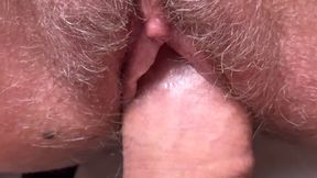 Dirty Hairy Pussy&#x270C; Action with Cumshot Super Close-Up!