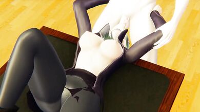 Sloppy Gagging Fucked Raw Uncensored Anime Blowjob