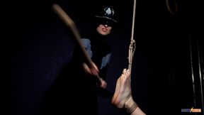DRAGGED & CUFFED: LIA’S HEAVY BATON FOOT BEATING (FHD)
