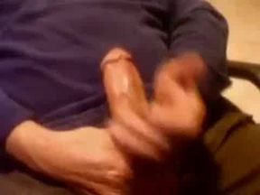 Daddy's Thick Cock - Amateur Bear Handjob