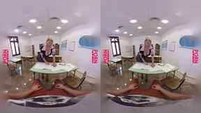 Masturbating blonde teacher