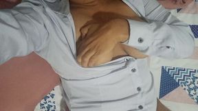 My Little Masturbation in Bed with Spurting Orgasms