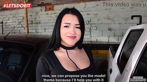Busty tattooed Latina MILF Maria Del Rosario gets her shaved pussy pounded hard