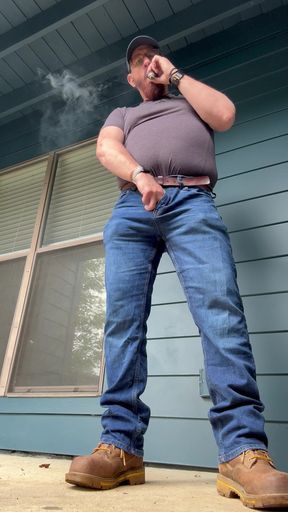 Wanking on my porch