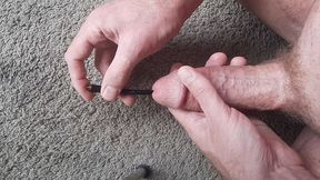 11 inch sound - urethra bladder insertion too thick but pushed through prostate