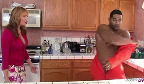 mommy get first interracial big black cock intercourse