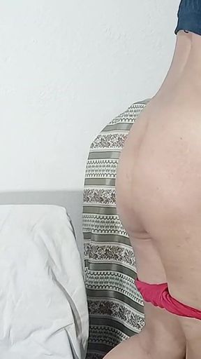 Playing My Tight Pussy with Fingers and Dildo Near My Home Garden