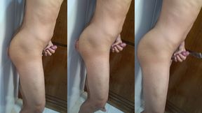 gozando com consolo na parede