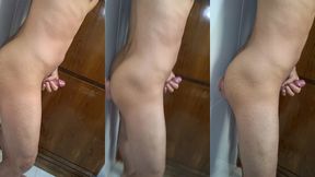 gozando com consolo na parede