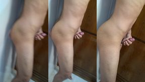 gozando com consolo na parede