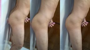 gozando com consolo na parede