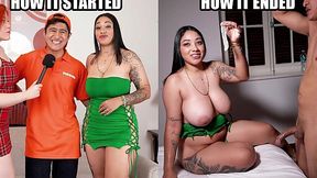 Those massive tits made me crazy, she ditched Popeyes to become a filthy pornstar