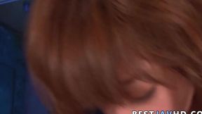 Sana Anzyu's knockers are tear-inducing as she BJ's on a Japanese fellatio video