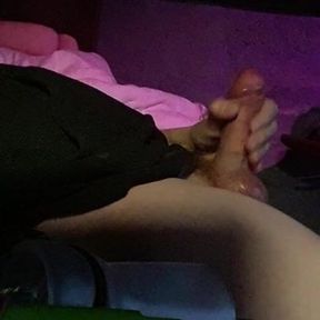 Big White Cock Jacking My Fat Cock