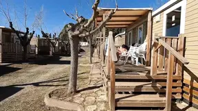 Outdoor Blowjob in a Camping on the Terrace While Sipping