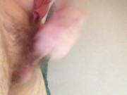 Big Anal beads penetrate a tight virgin ass!
