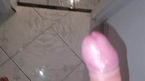 Friend in Shower 1 My Cock Couldn't Resist - Moaning and Handjob for My Best Friend