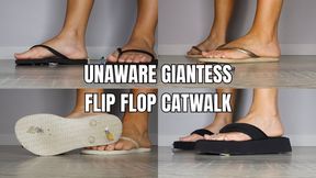 Unaware giantess flipflop catwalk - OnlyVanessa