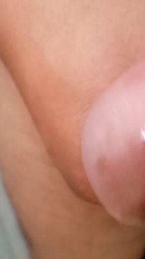 Crazy student huge cum shot in bathroom, summer big cock show, sex addicted india boy   Clip 1