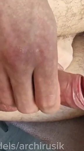 A Dirty Bitch Covered in Cum From Fucking Like a Slut on a Table