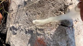 Eating Cum of Black Straight Friends Used Condom I Found After His Fuck