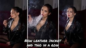 New leather jacket and two in a row