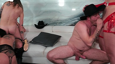 BROKEBACK COWGIRLS TRANS ORGY