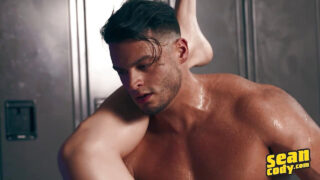 Blowjob, Masturbation, Cumshot, Bareback – Axel Rockham und Michael Vente, großer Schwanz wird anal gefickt