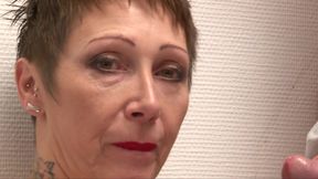 Skinny Cougar Swallows My Cock 6028 1